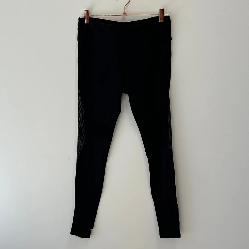 ALO Yoga Black Mesh Leggings - Picture 3 of 16
